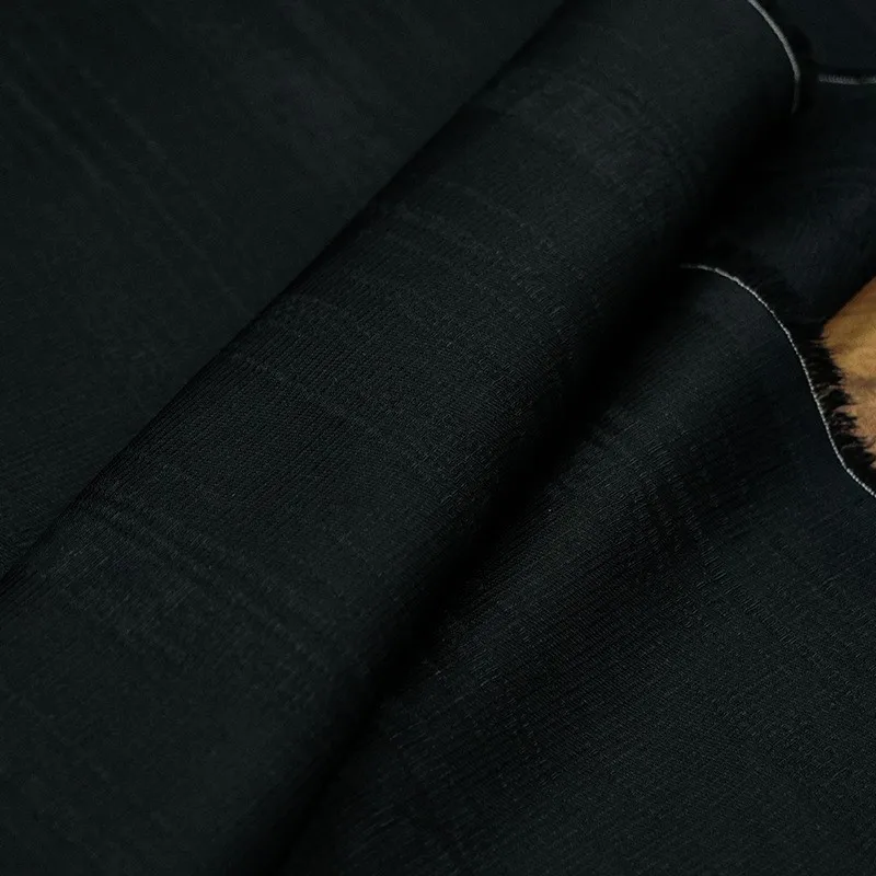 Silk linen jacquard fabric textured intangible cultural heritage Hanfu cheongsam designer