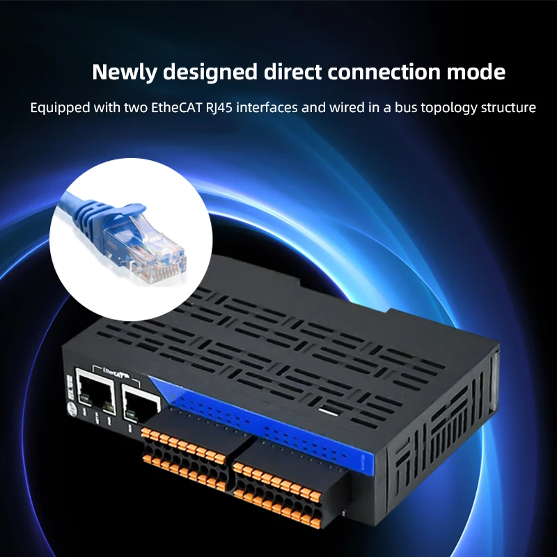 EIP Control EDS-32A Series EtherCAT Remote IO Data Acquisition Module Ethernet Communication PLC Controller 16-way in Stock