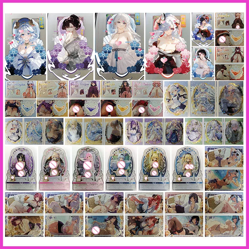 

Аниме История богини Редкие PJG SCX Коллекционные карты Furina Kafka Hu Tao Камисато Аяка Юла Йлан Игрушки для мальчиков Подарок на день рождения