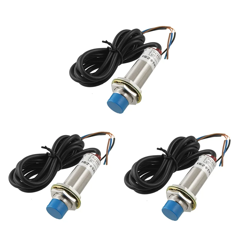 

3X LJ18A3 - 8-Z / BX DC6-36V 8-миллиметровый трубчатый индуктивный датчик приближения, детектор NPN-A80Z