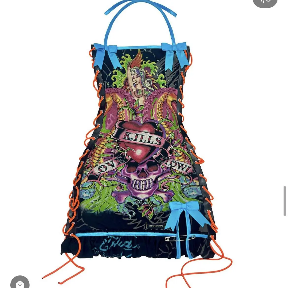 Faionable Retro loween Skeleton Print Oil Painting Off-oulder Dstring Strap Dr Long Mid-Calf Vest Top Dr