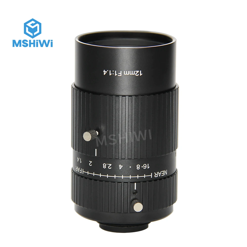 FA Macchina di Visione Lente Lunghezza Focale 12/16/75 millimetri 9MP C-mount 1 "F1.4/1.8 Iris Manuale Lente per Uso Industriale REFLEX Digitale LA SUA Telecamere