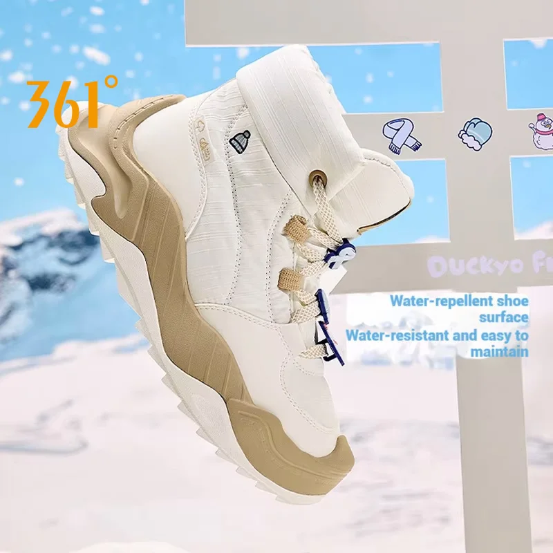 

Женские ботинки на 361 градус, амортизирующие ветрозащитные кроссовки на толстой подошве, удобные повседневные кроссовки с термоизоляцией, женские 682546730A