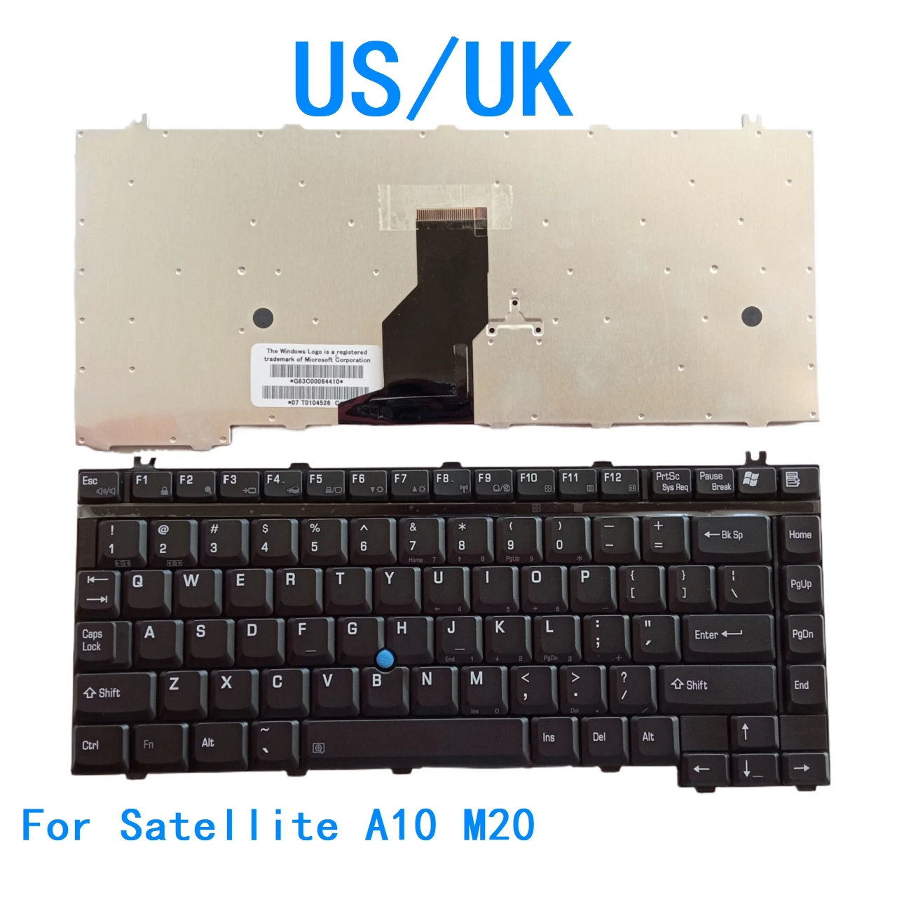 New US UK Language  Keyboard For Toshiba Satellite A10 M20 Notebook PC Replacement Keyboard