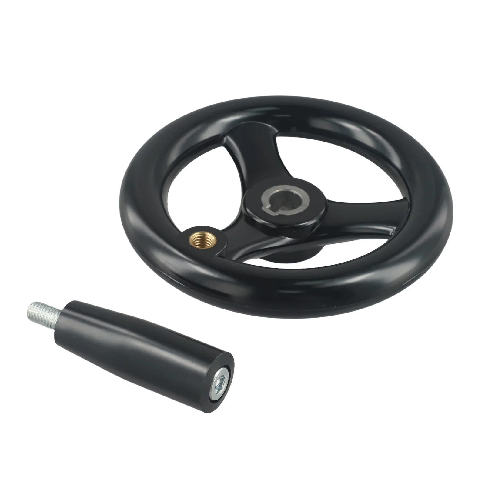 Industrial Handwheel 3 Spoke Hand Wheel Modern Design Practical Screw Holes For Easy Assembly General Adjustment