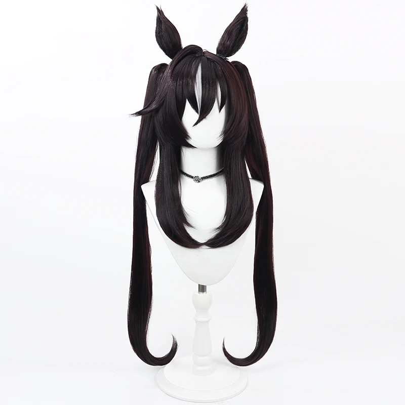 Anime Uma Musume Pretty Derby Tosen Sho Cosplay Wig Ponytail Anime Roleplay Party Costume Prop Synthetic Hair