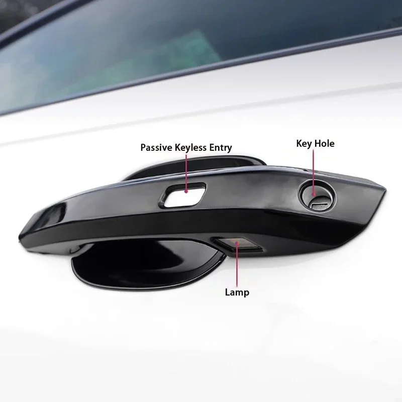 

For Audi A4 S4 B9 A5 2017 2018 2019 2020 2021 2022 2023 2024 Car Door Handle Cover Cap Bowl Pad Trim Frame Exterior Accessories