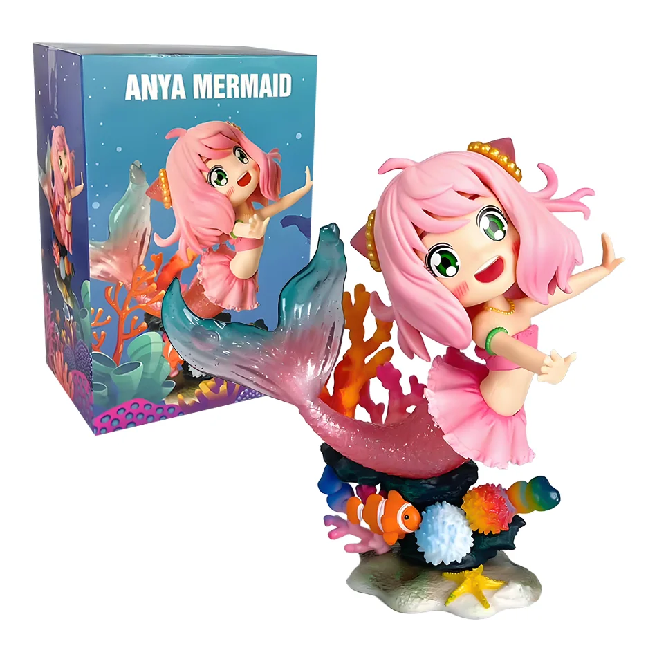 Anime Anya Forger Figure 13cm Cosplay Mermaid Anime Peripheral Pvc Model Statue Collect Decor Ornaments kid Gift Toys
