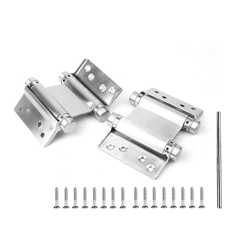 2pcs Stainless Steel Swing Hinges Adjusted Strength Bearings for Freegate, Bar Counter Doors for 0.78-1.2 Inches Door 92x69x20mm