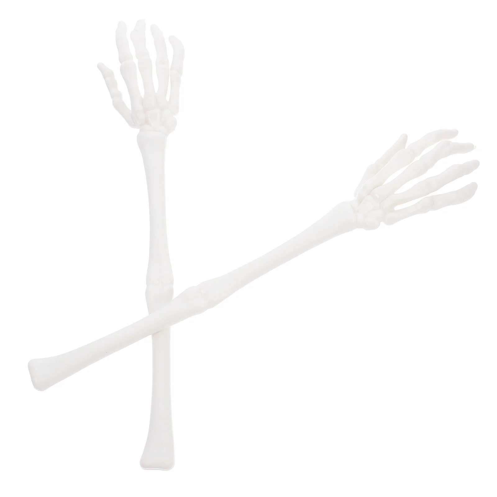 2 Pcs Hand Salad Forks Halloween Decor Props Haunted House Tableware Plastic Fork Human Hand Design Perfect for Parties