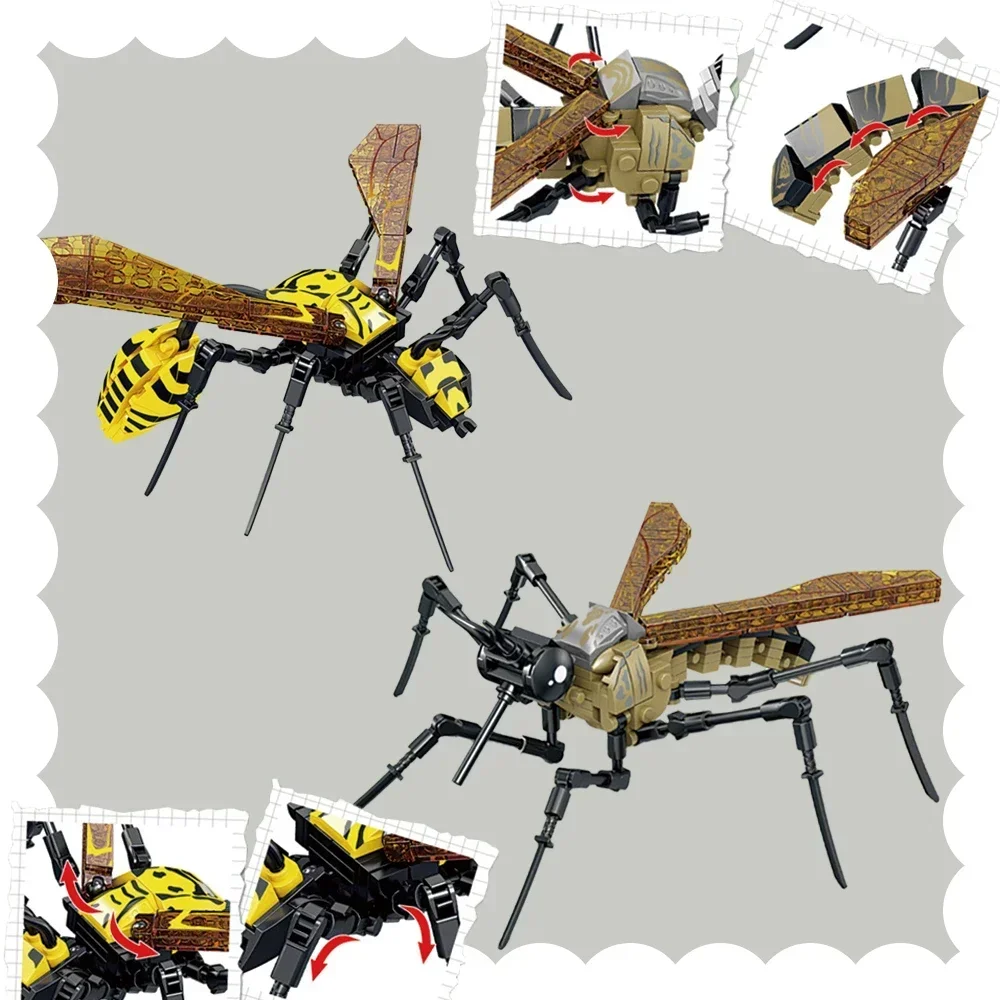 Décennie s de Construction de Modèle d'Insecte Termite 3D, Jouets Réalistes, à Assembler Facilement, Cadeau d'Anniversaire Parfait pour Enfant