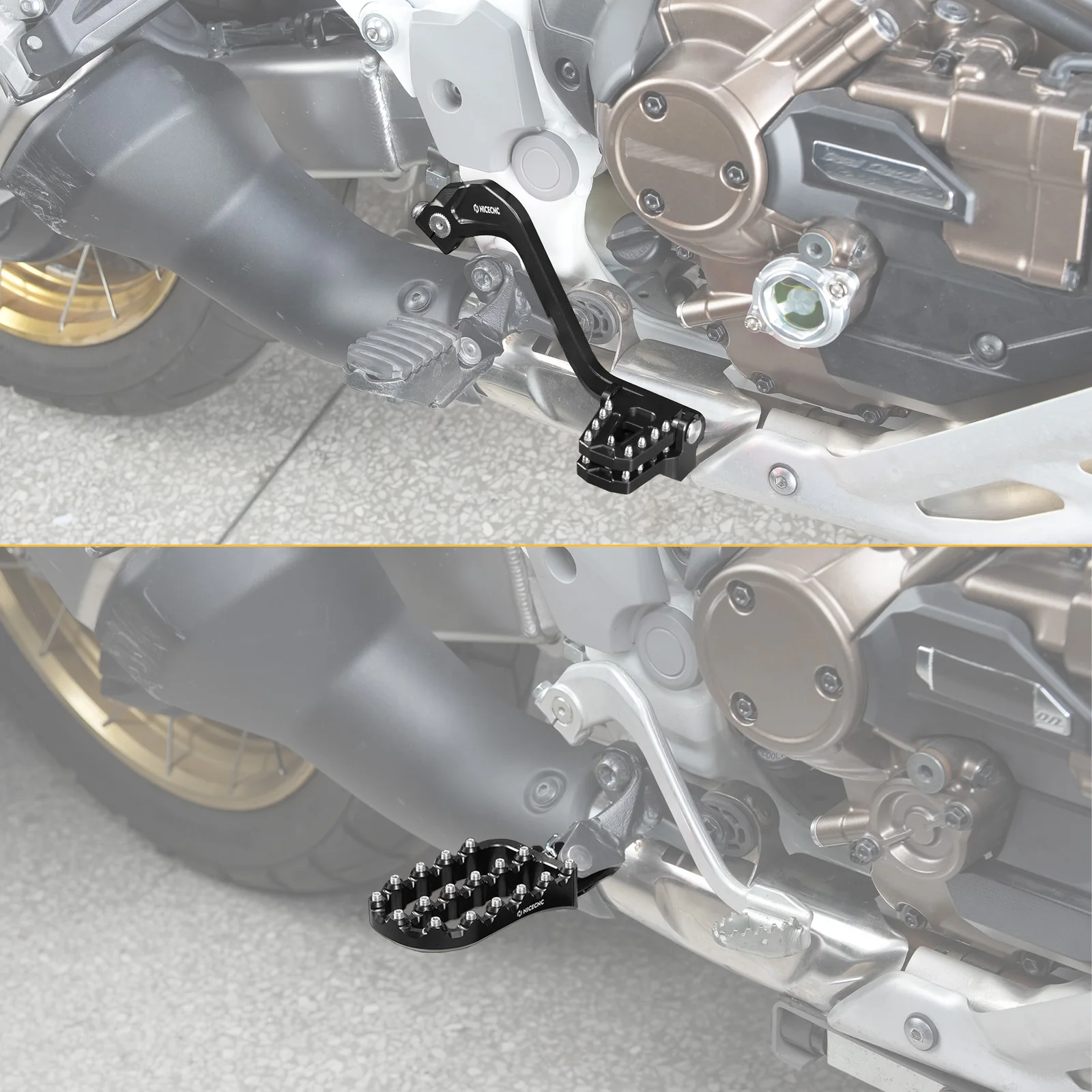 

Motorcycle Large Footpeg Footrests/Foot Brake Pedal/Gear Shifter Lever for Honda CRF1100L Africa Twin Adventure Sports 2020-2026