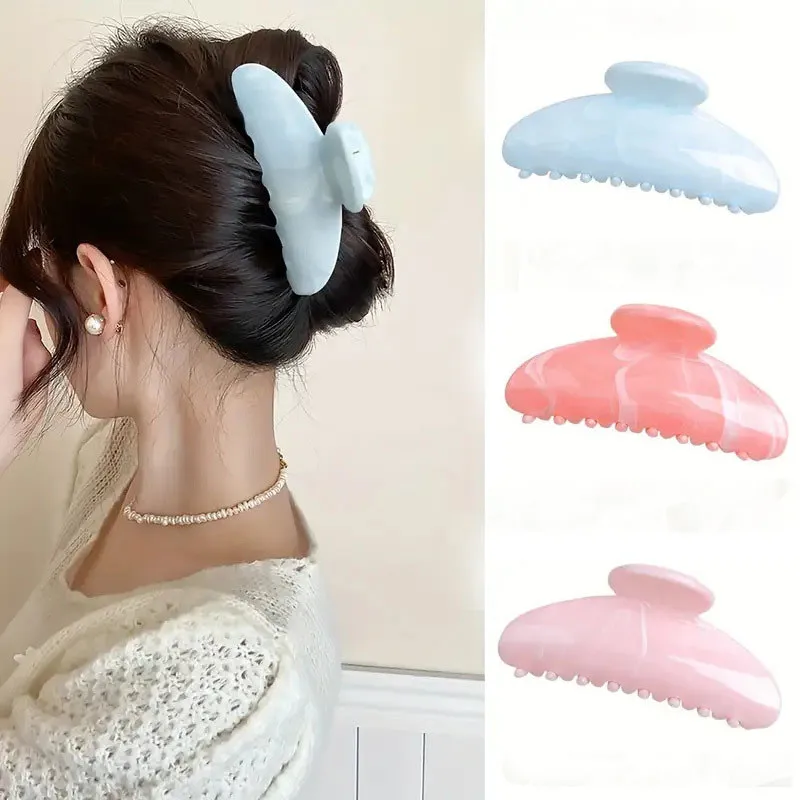 

Imitation Acetate Jelly Color Hair Clip Women's High-end Hair Shark Clip Temperament Hair Accessories