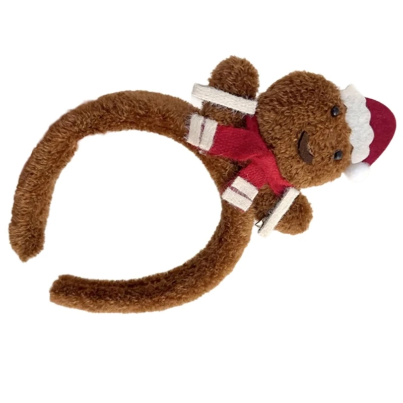 Đáng Yêu Sang Trọng Giáng Sinh Gấu/Người Tuyết Đầu Lễ Hội Ngày Lễ Hairhoop Đảng Phụ Kiện Mũ Theo Mùa Trang Trí Nhà Cửa M6CD