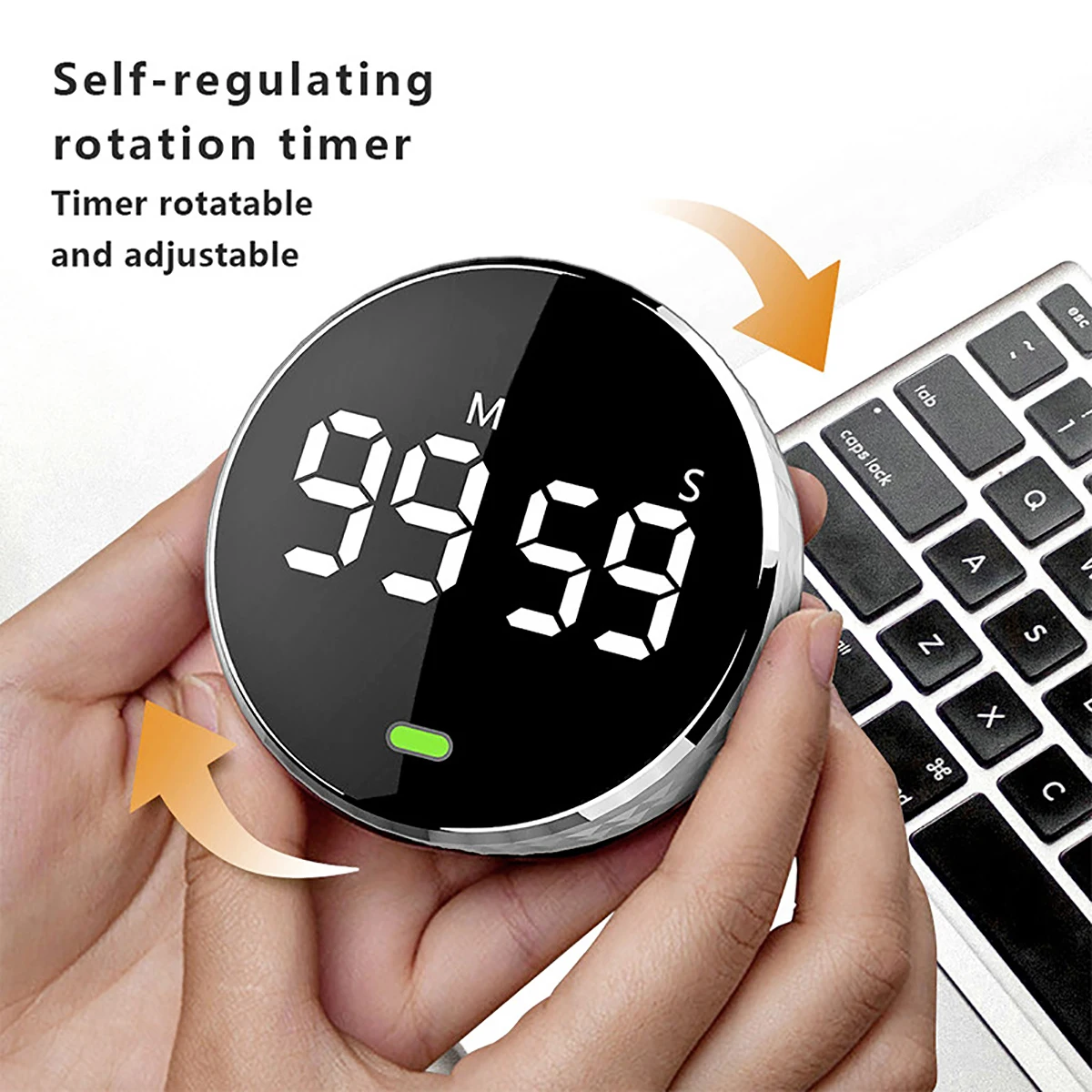 Kitchen Timer Digital Countdown Magnetic Egg Timer for Cooking with Constant Light Function for classrooms Quiet for Kids Adults