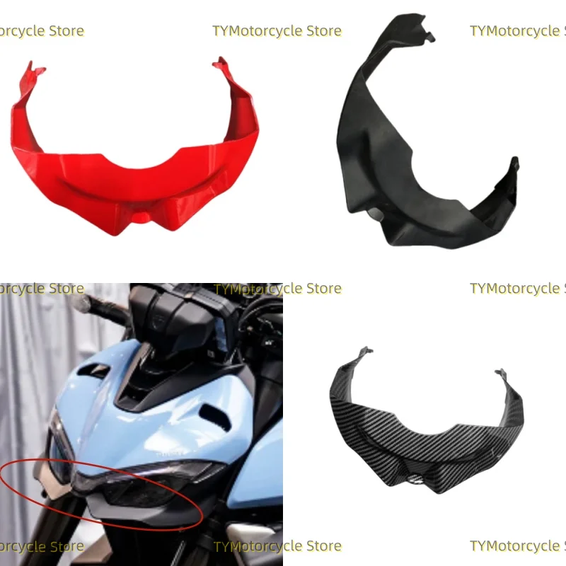 Motorcycle Headlight Lower Surround Guard Head Light Lower Fairing Cover Fit For DUCATI Streetfighter V4 V4S V4SP 2020-2023