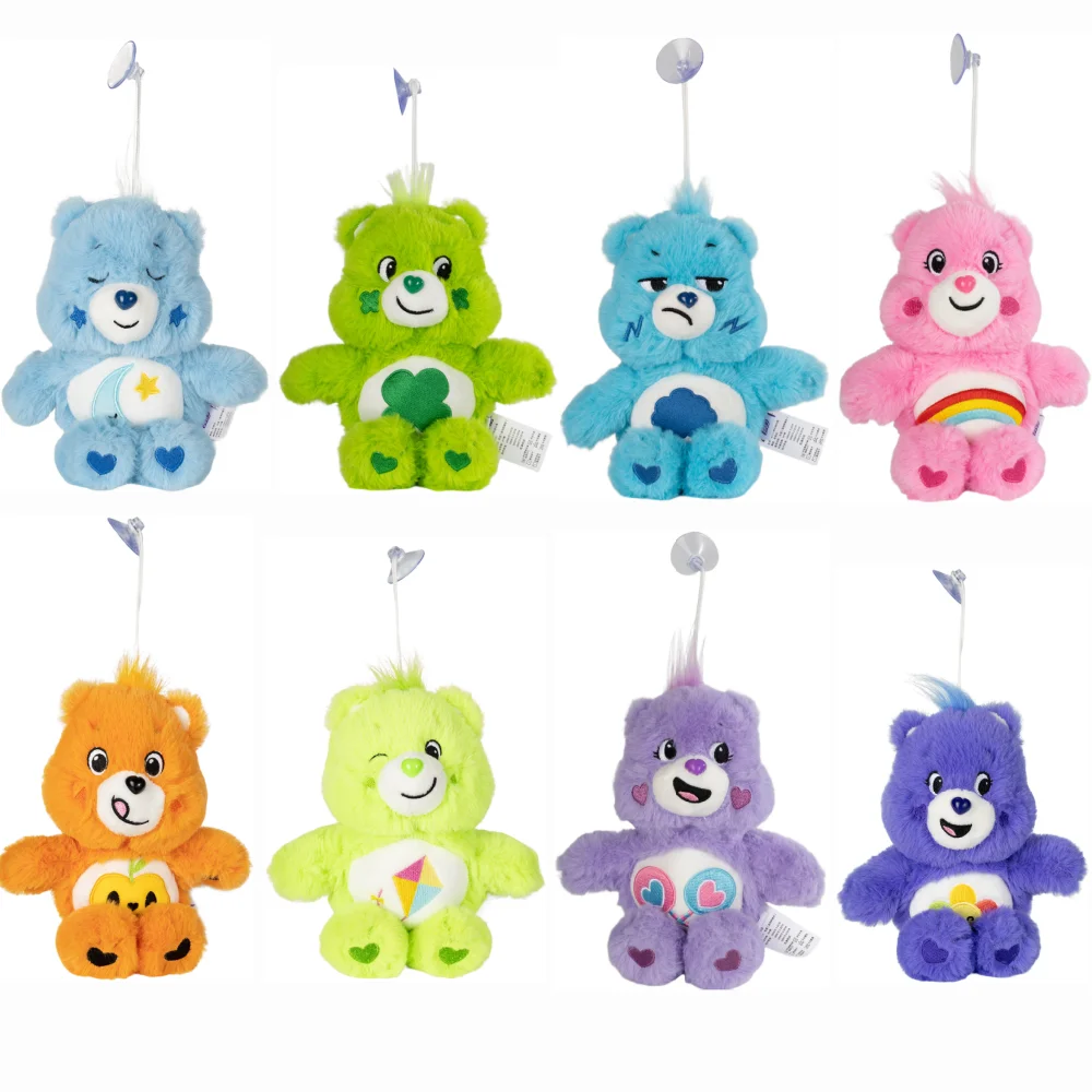 Care Bears Suction Cup Plush Pendant 20cm Cute Cartoon Bear Doll Car Home Ornament Stuffed Toy Lovely Decor Holiday Gift Kids