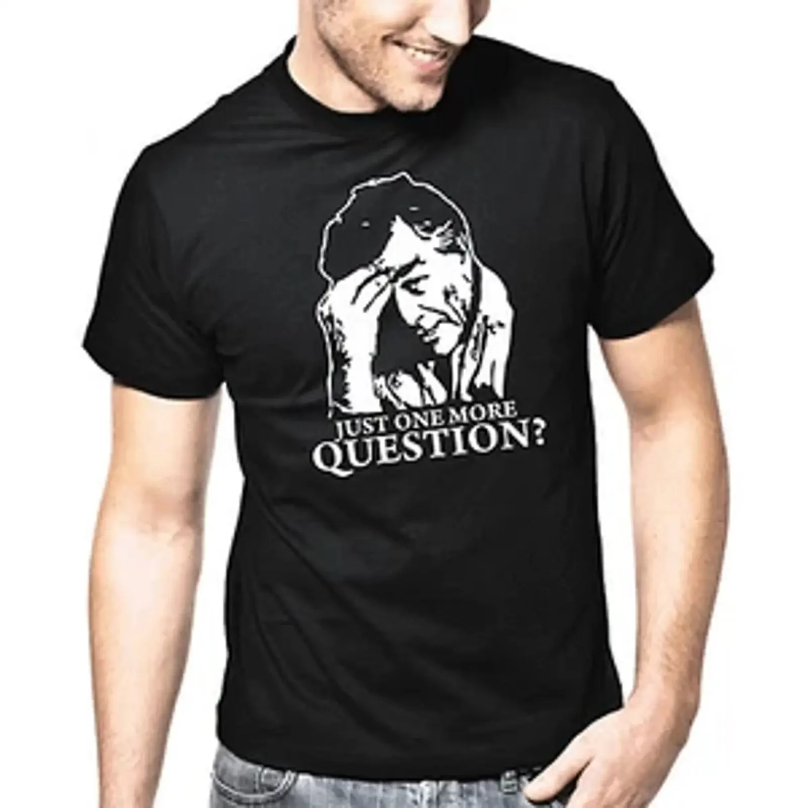 Columbo Just one more Question Retro Proverbios Regalo Divertido Comedia Camiseta vintage Washed Top For Everyday Wear homme