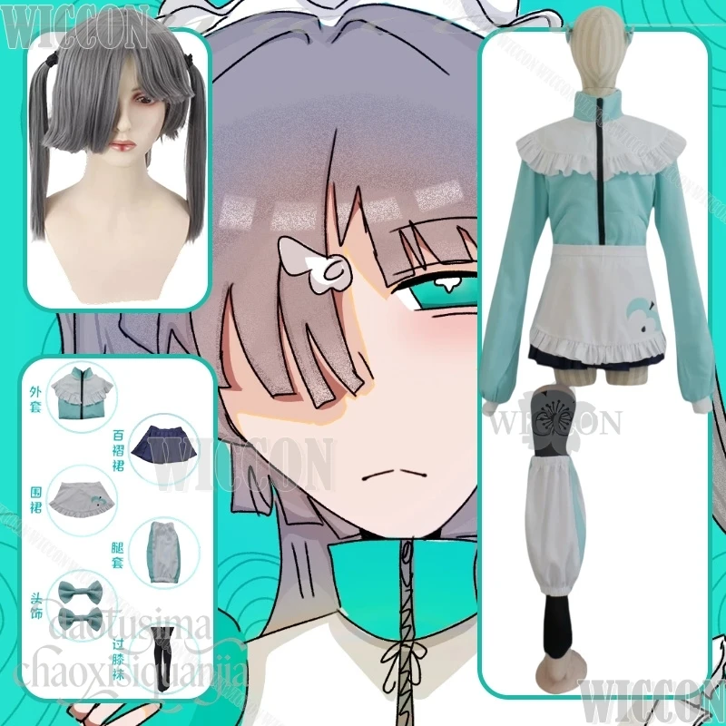 

Косплей-костюм Tensei Ringo Project Sekai Mikuuu Vtuber Song Idol, Kawaii Y2K Gyaru Jirai Kei, платье для девочек, Навидад Карнавал