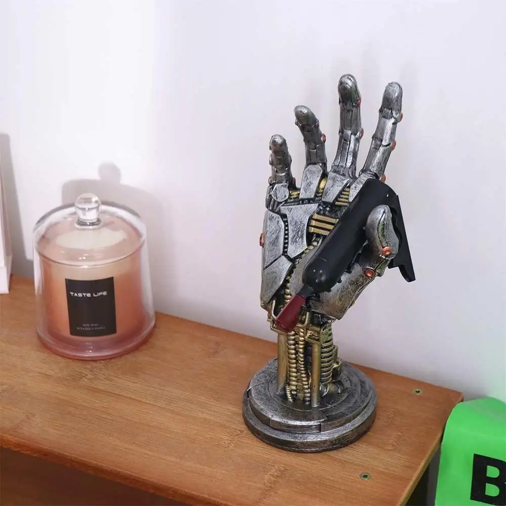 

Resin Cyberpunk 3D Printed Stand Model Sensory Toy Simulated Robot Hand Sculpture Figurines Funny Mechanical Hand Staute