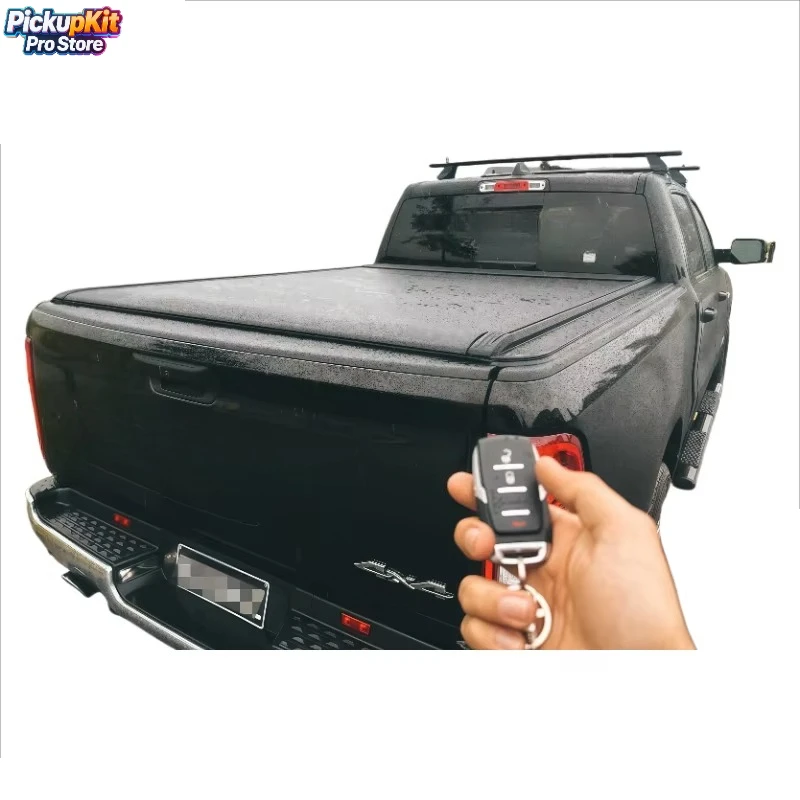 

Electric Retractable Tonneau Cover – Fits RAM 1500 5.7ft/6.4ft Boxes RAM Box Compatible, Locking Waterproof Aluminum