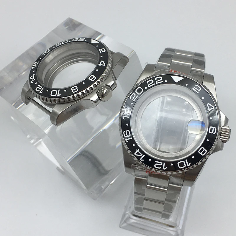 

Корпус часов из нержавеющей стали 316L, 40 мм, устричный ремешок, сапфировое стекло для Seiko nh34 nh35 nh36 nh38 Miyota 8215, механизм, циферблат 28,5 мм