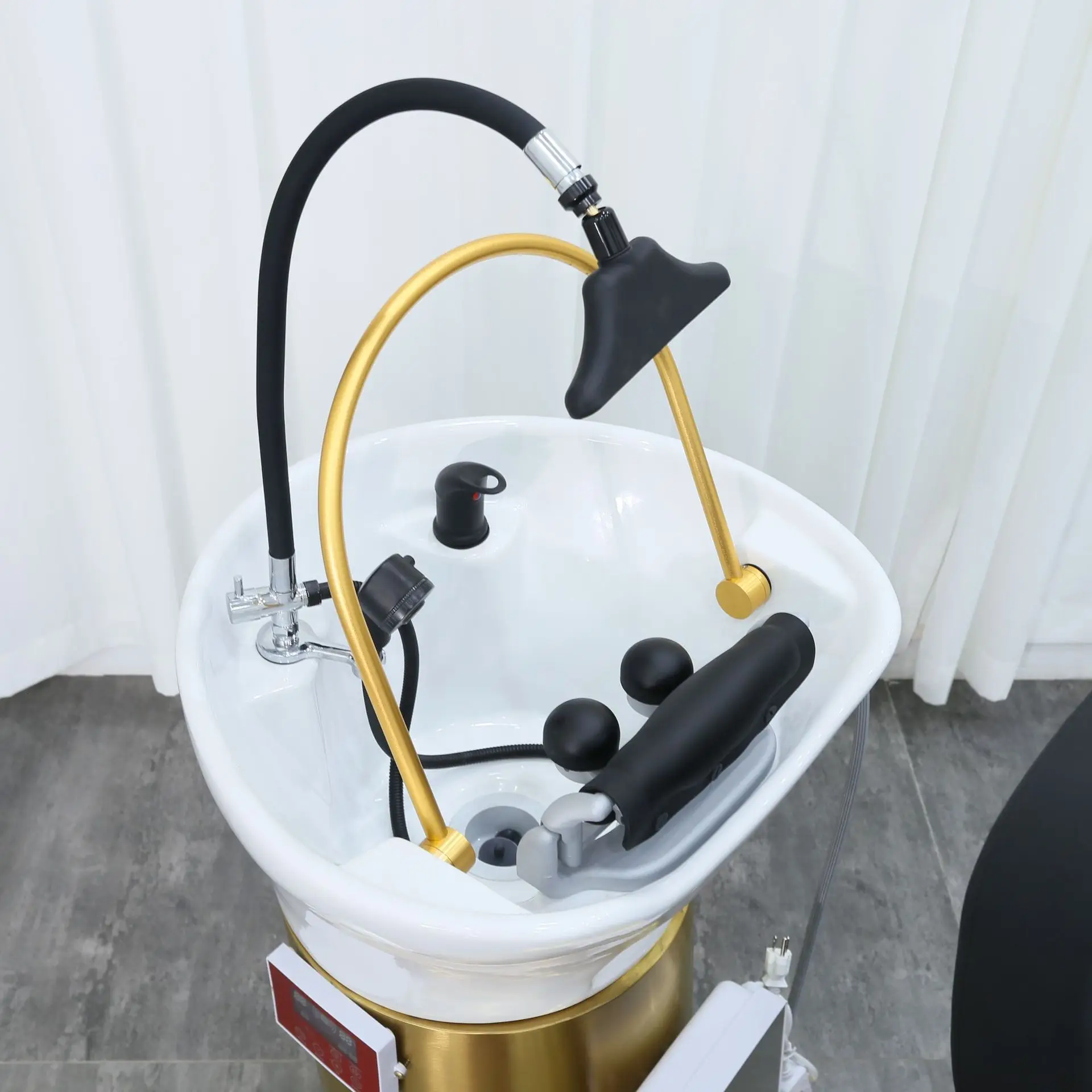 Electric shampoo chair constant temperature water circulation function electric lift lying down