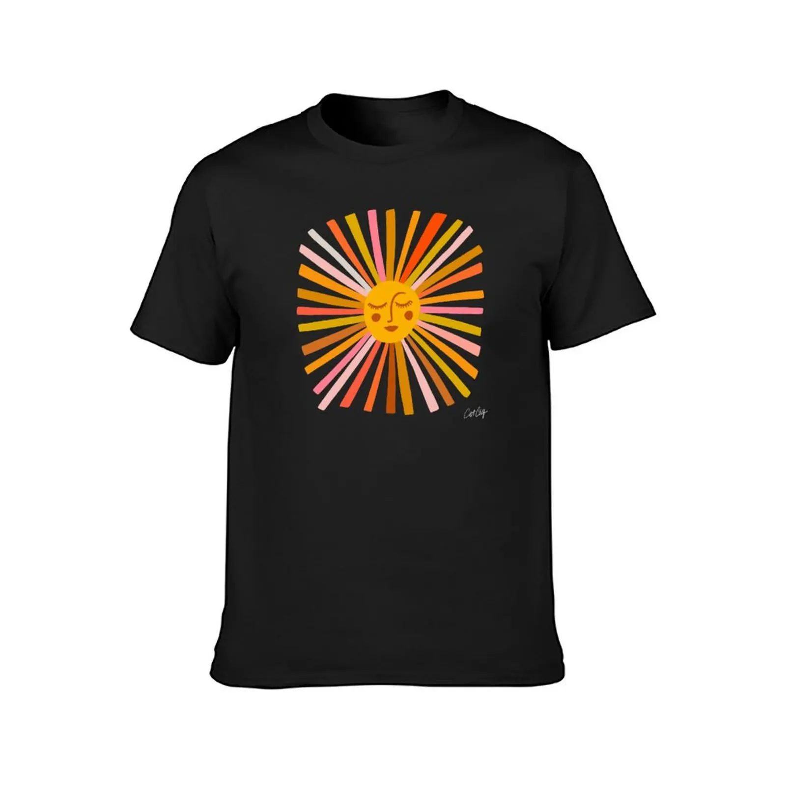 Sunshine – Retro Ochre Palette T-Shirt vintage clothes oversizeds Aesthetic clothing men clothing