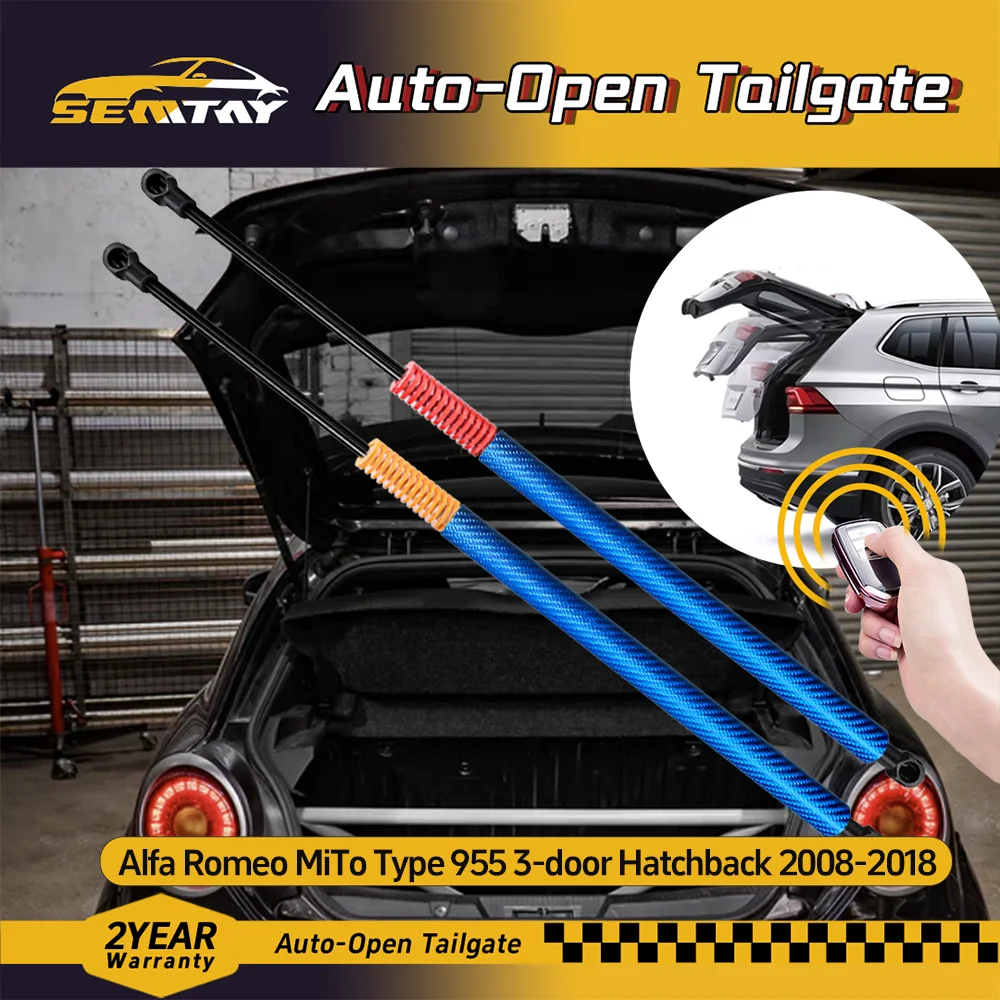 SEMTAY Automatic Lifting Trunk Struts with Spring for Alfa Romeo MiTo Type 955 2008-2018 Rear Tailgate Boot Lift Supports