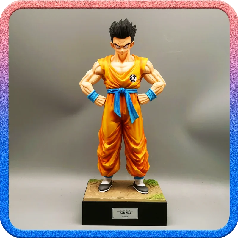 31.5 Cm Seven Dragon Ball Z Pvc Soldier Third Bullet Yamu Tea Gk Statue Brother Hand Model Decoration Animation Peripheral Gift