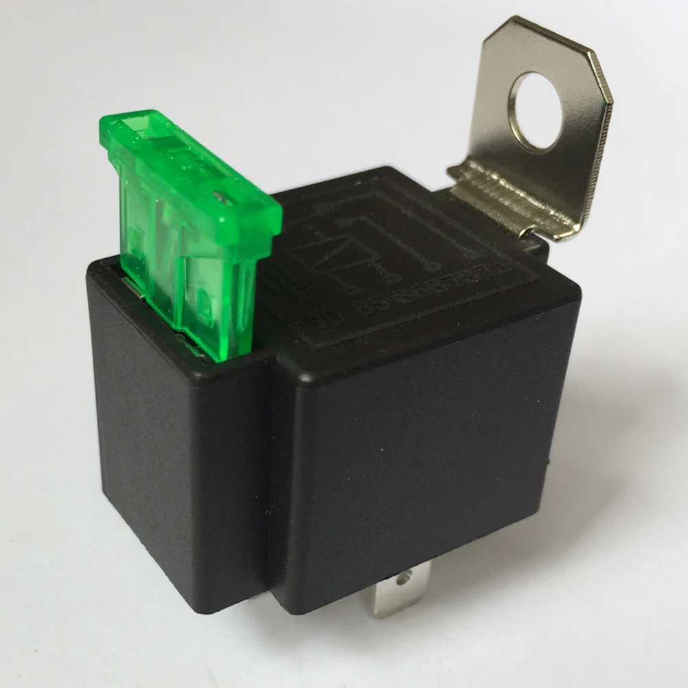 

30A 12VDC Starting Relay On/Off Car Auto Isolator Relay Automotive Relays Contactor with Fuse Wire for Car (Black)