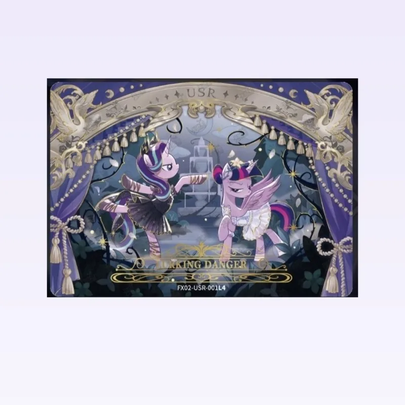 Genuine Hasbro Kayou MLP Starry Pack Wave 2 USR Single Card Pinkie Pie Rarity All Main Characters Collectible Trading Card