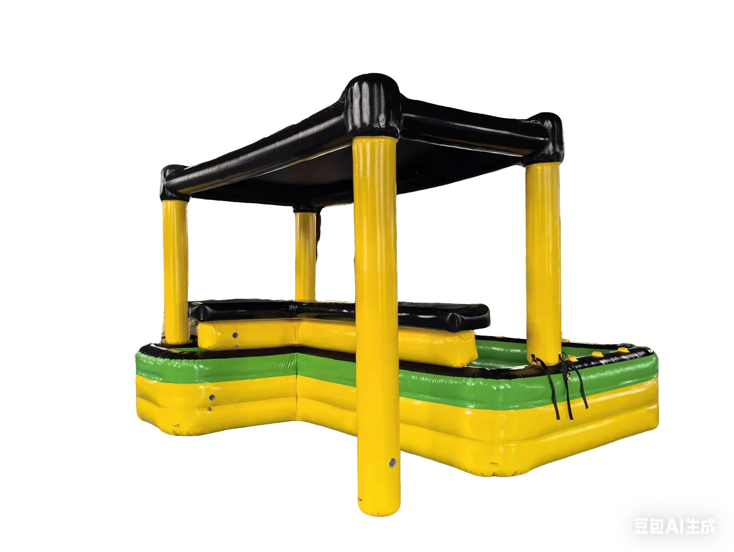 Custom  Foldable  Inflatable Bar Pool with Canopy  PVC Pub House Blow Up Pool Bar for Backyard Parties and Outdoor Gatherings