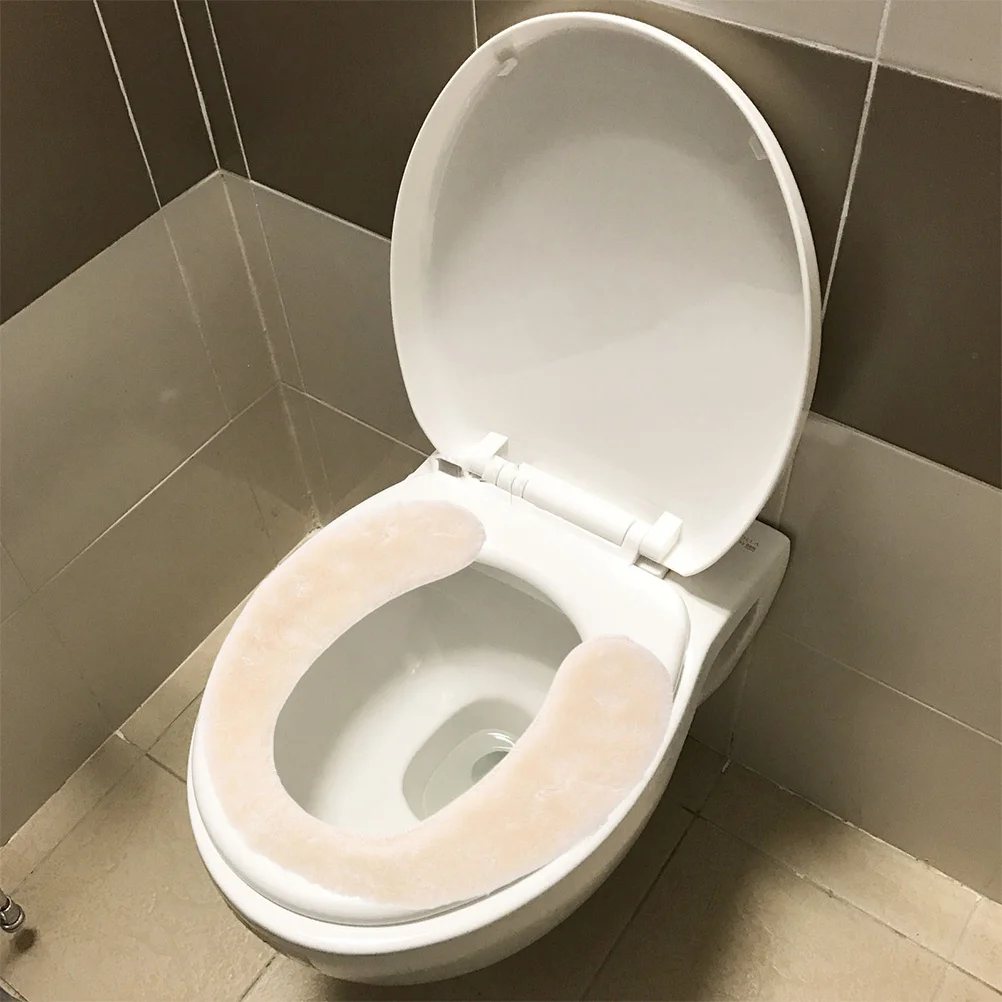 Cojín cómodo para asiento de inodoro para niños pequeños, funda de cojín suave, accesorio de baño cálido para niños, asiento de inodoro lavable reutilizable, 2 uds.