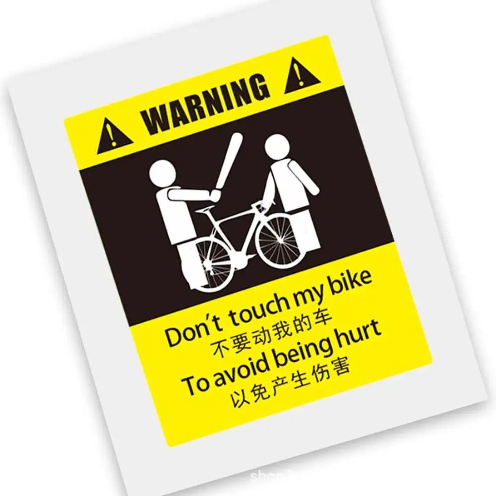 Don't Move My Bike Sticker Waterproof Bike Sticke Bike Mountain Road Bike Sticker Decorative Motorcycle Styling Auto Decal Decor