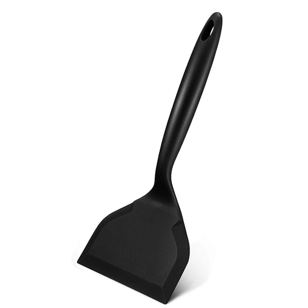 Silicone Spatula Pancakes Shovel Omelette Spatula Turner for Eggs Fish Pancake Kitchen Scraper Black