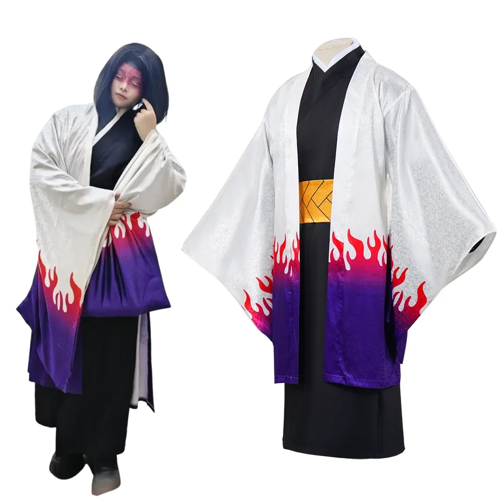 

Anime Ubuyashiki Kagaya Cosplay Full Set Kisatsutai Kimono Uniform Halloween Costume for Women And Men Role Play Prop Suit