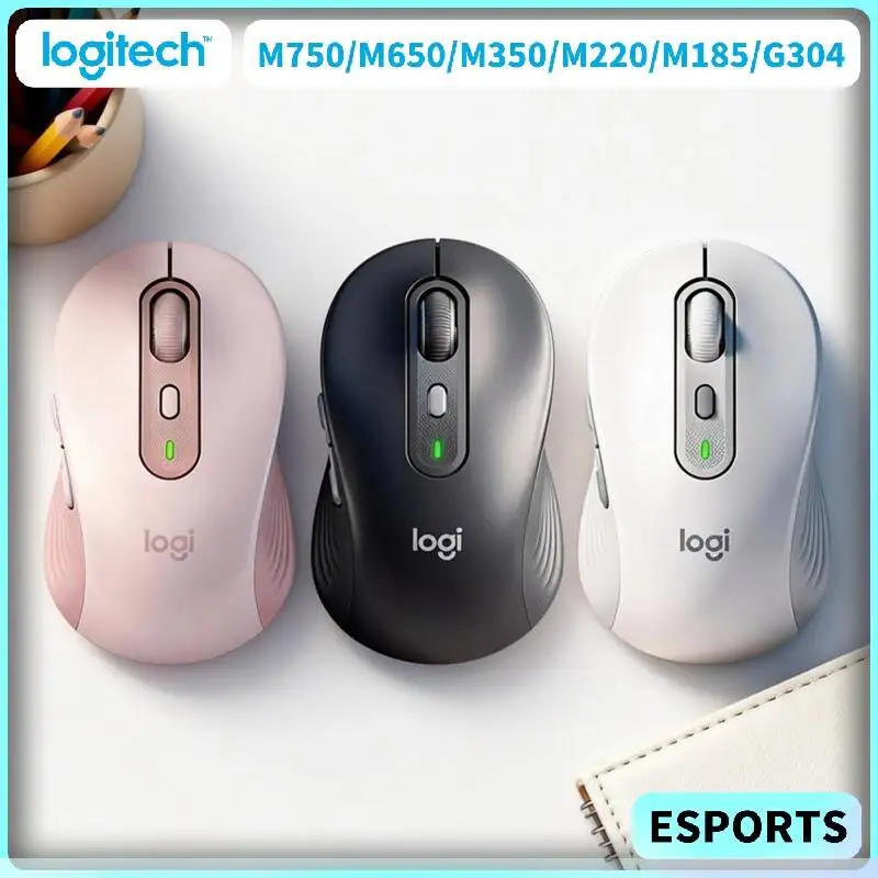 

Беспроводная легкая мышь Logitech M750 M650 M650L M350 M350POP M280 M220 M185 M221 M330, компактная и бесшумная, для дома и офиса