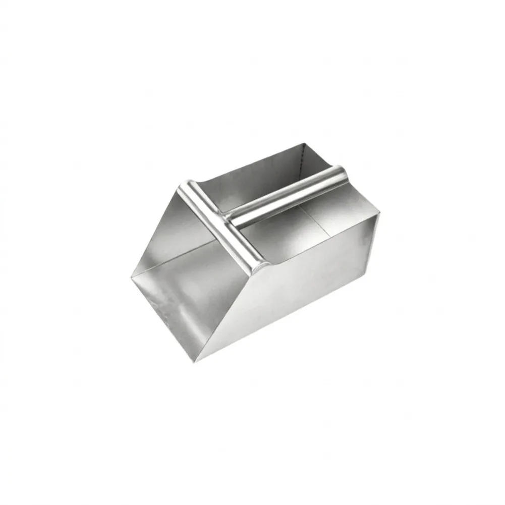 Stainless Steel Shovel for Feed Distribution Soil Sampling and Waste Sorting Tasks Resistant Blade and Handle Junction