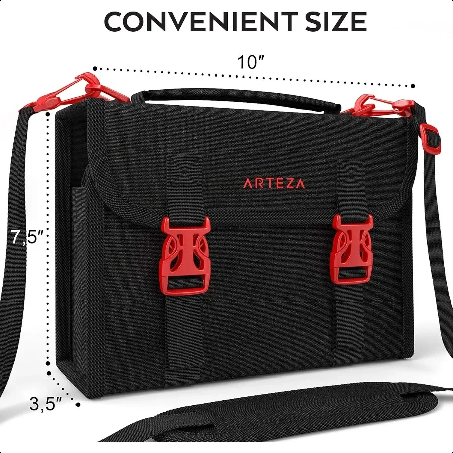 Чехол-органайзер для маркеров, 108 слотов, съемный карман на молнии Baldric и ручка для переноски маркеров и ручек для рисования, художественных грязи