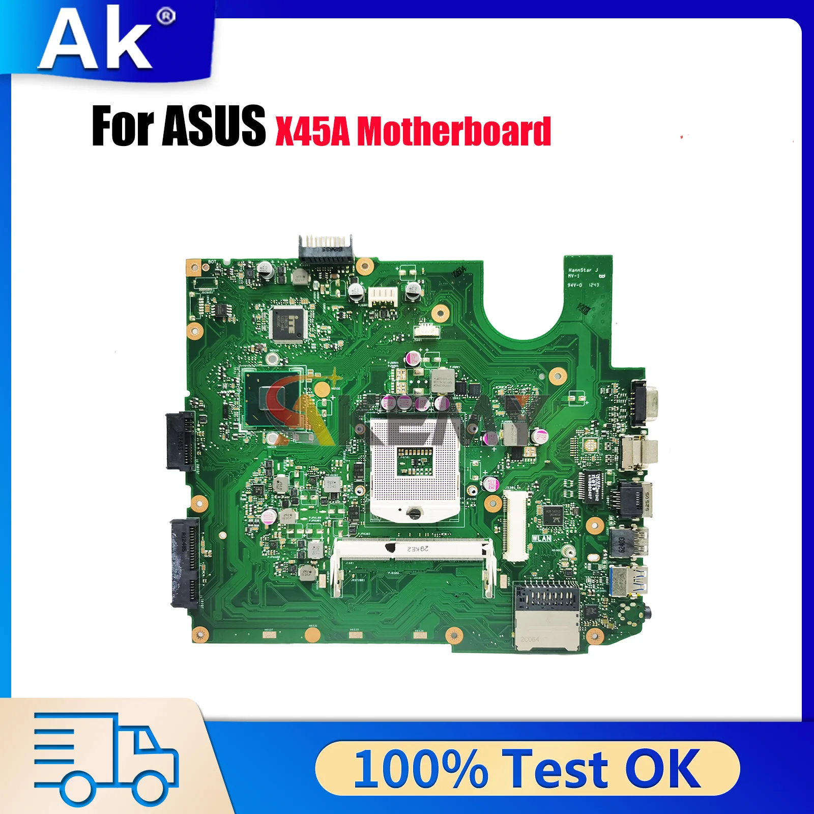 

X45A Laptop Motherboard For ASUS VivoBook X45A X45A Notebook Mainboard This item is in stock 100% tests OK fast shipping