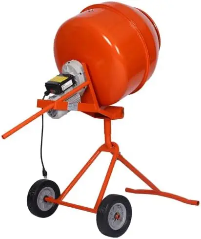 5.0 Cu. Ft. Portable Concrete Mixer,Electric Cement Mixer,Etl Certificated Copper Motor