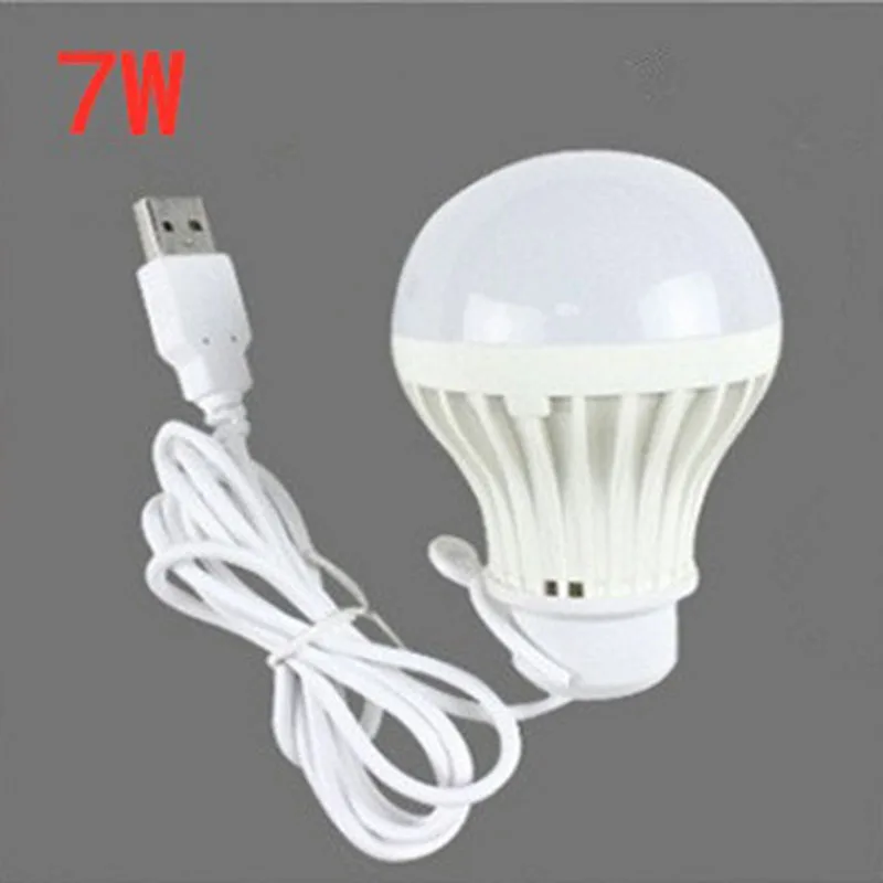 5W/7W 5V USB Powered Portable Compact LED Camping Lantern Super Bright Mini Bulb Book Light for Outdoor Reading Study S2