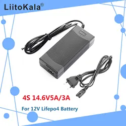 Liitokala-バッテリー充電器12V,14.6V,5a,4s 14.4v,3a,LiFePo4,14.4v,100-240v,安全性