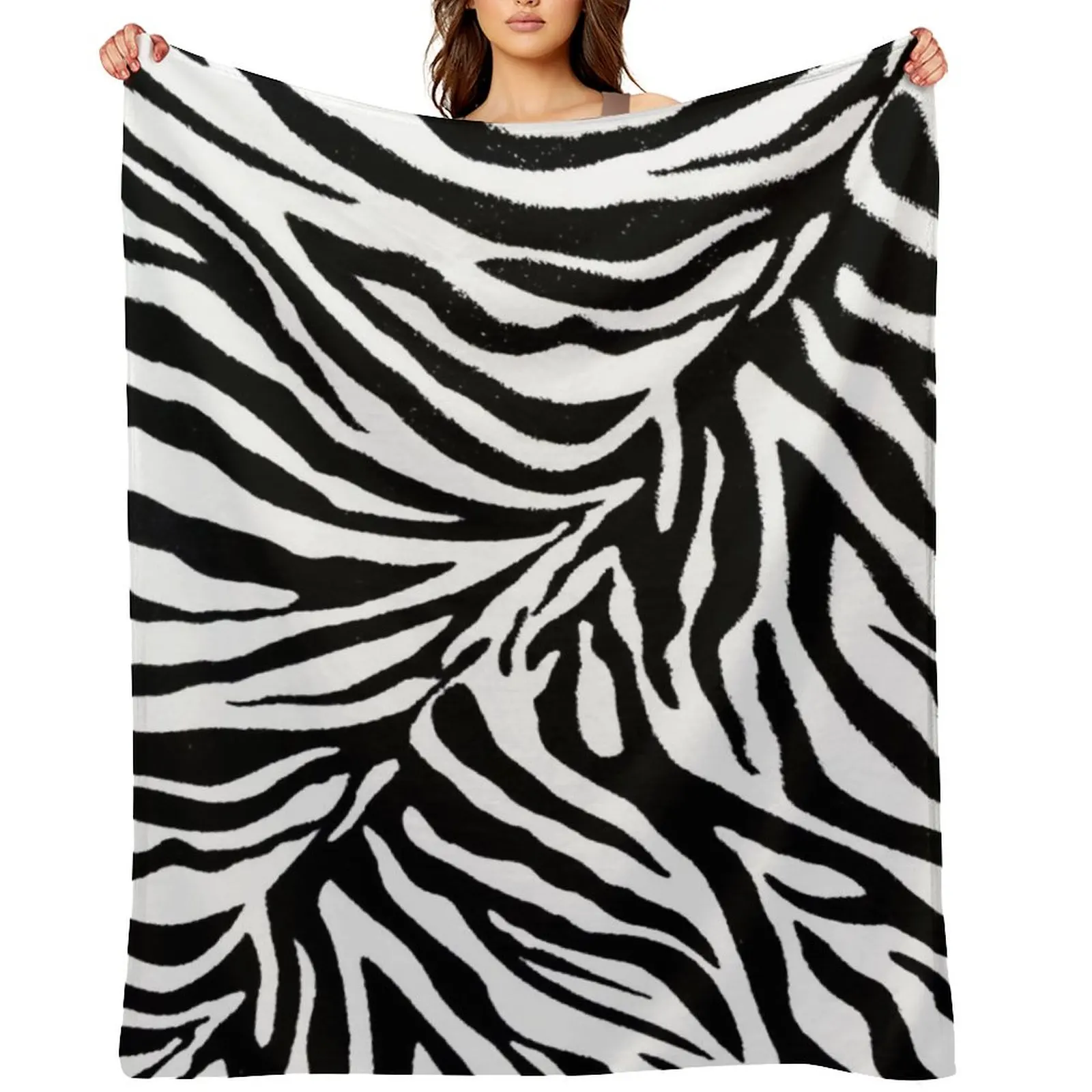 

Zebra Stripe 1 Black and White Throw Blanket Bed linens sofa bed For Sofa Thin Blankets For Bed Blankets