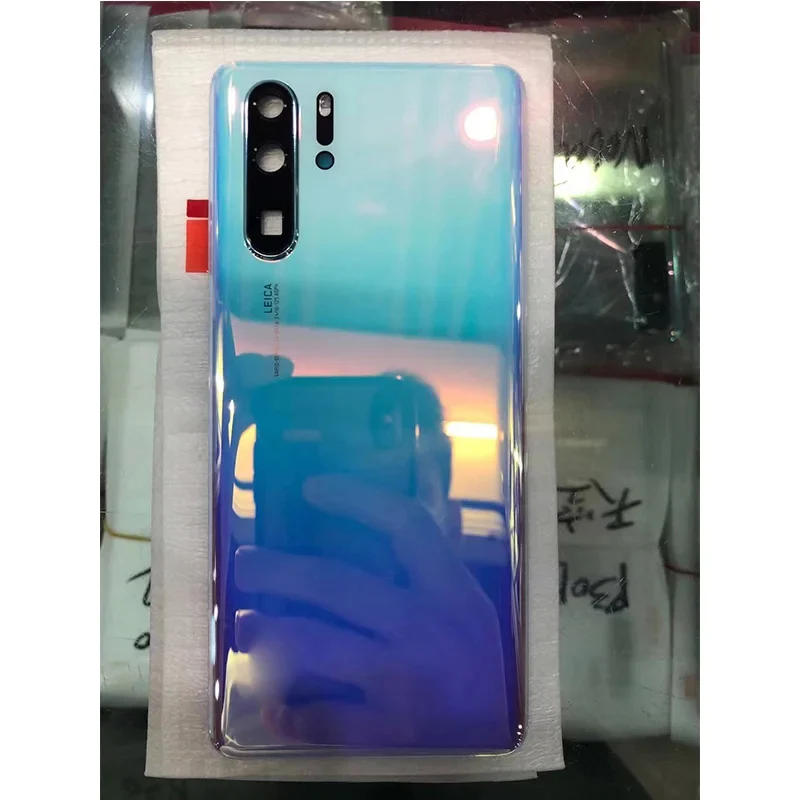 Стеклянная задняя крышка батарейного отсека для Huawei P30 Pro, задняя крышка батарейного отсека для Huawei P30 Pro с объективом камеры