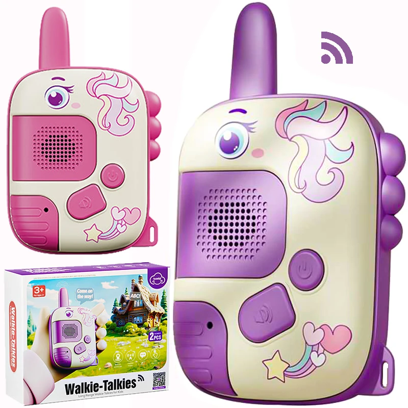 Cartoon Animal Walkie-talkie Parent-child Outdoor Interactive Wireless Communication Electronic Toys Remote Call Pager Gifts