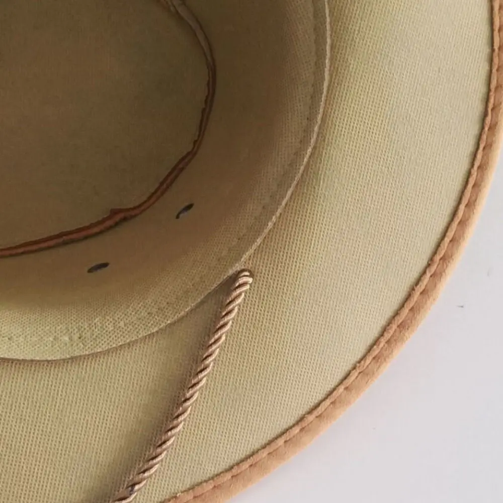 

Elegant Wide Brim Western Cowboy Hat Knight Hat Climbing Hat Summer Sun Hat Sun Protection Cap Beach Cap Sunscreen Cap Beach