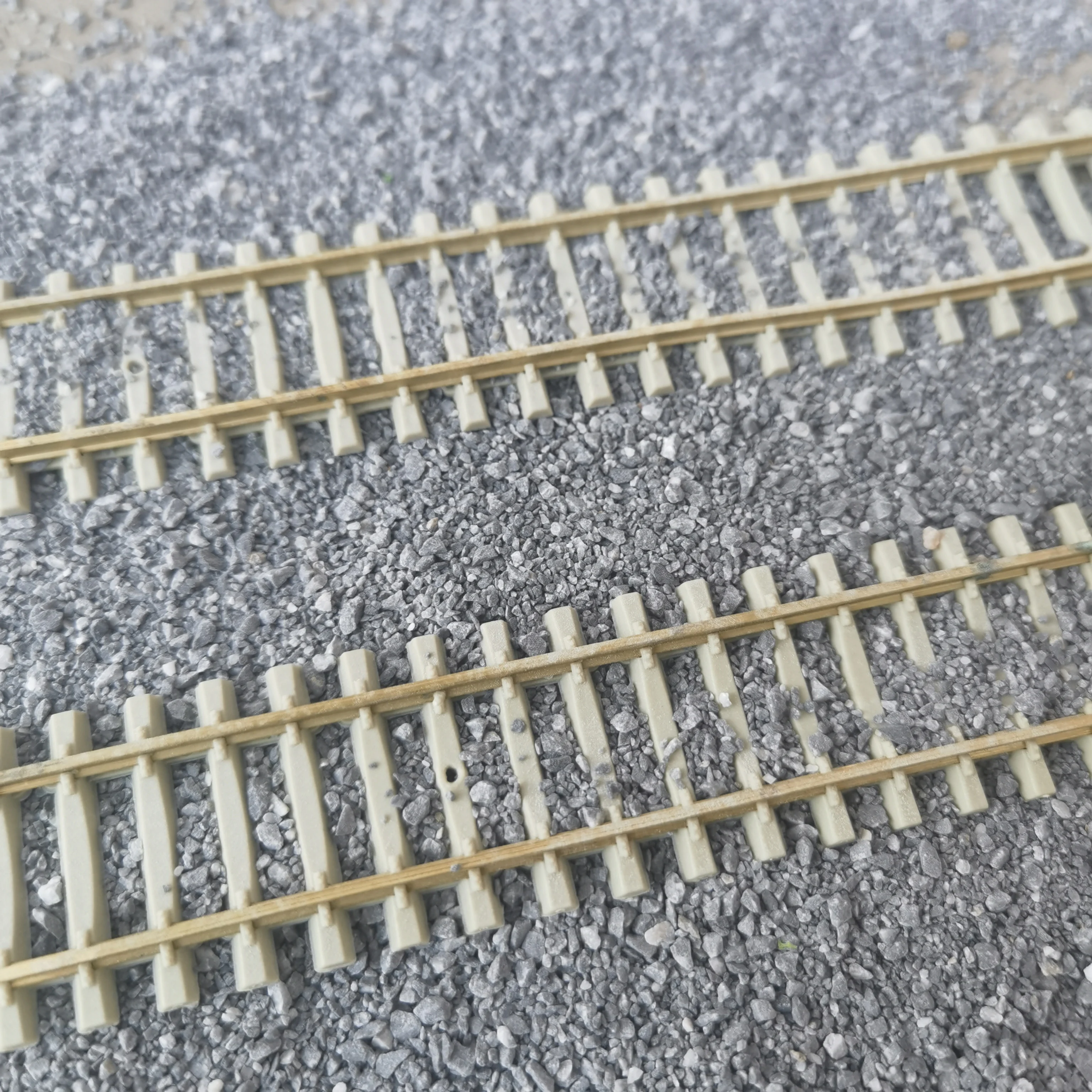 1/3/5pcs 50cm 1:87 scale train track model simulation rail model detachable splicing railway railroad layout send free ballast