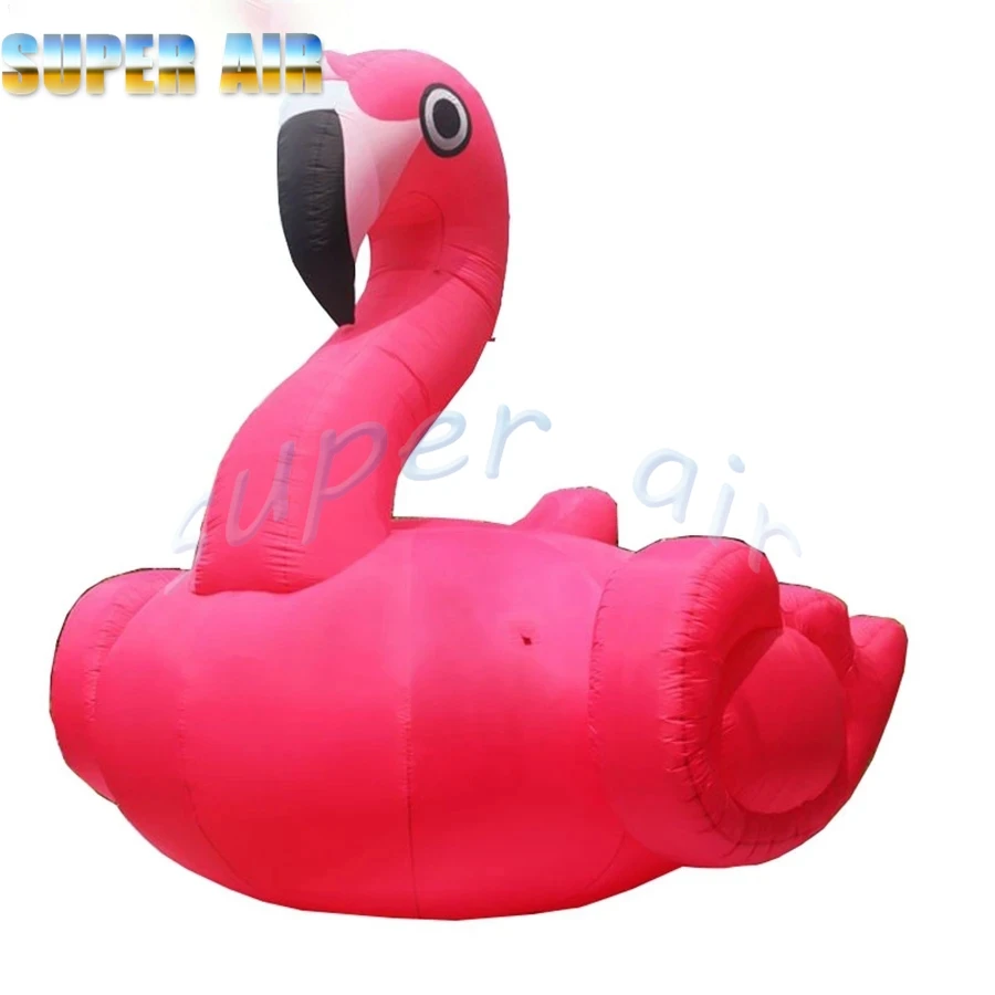 Animal cartoon shaped bird pink inflatable goosey used for amusement part